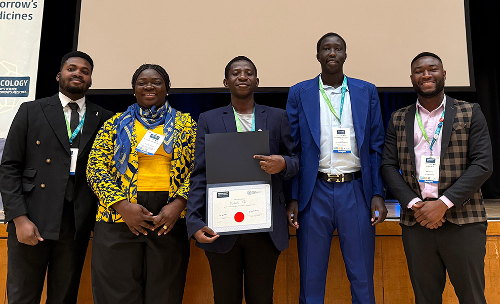 KNUST Pharmacology Research Gains Global Spotlight at UK Conference; Alumnus Wins Best Poster Award