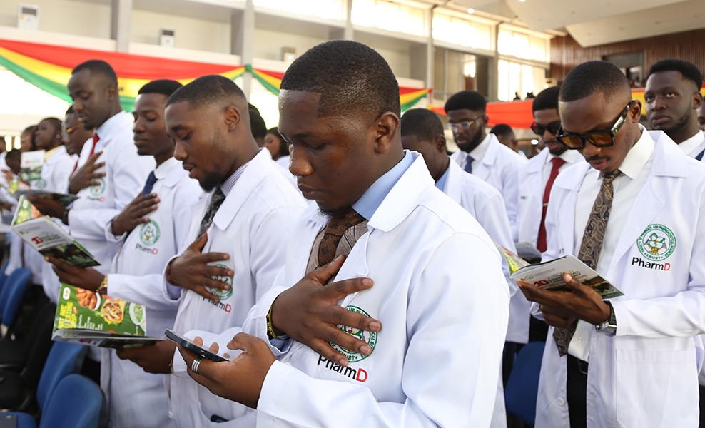 KNUST Faculty of Pharmacy and Pharmaceutical Sciences Marks 10th White Coat Ceremony, Ushers 294 Students into Clinical Phase
