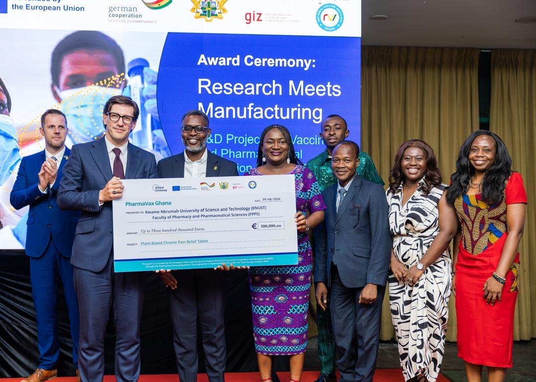 KNUST College of Health Sciences Leads €300,000 Project to Advance Locally Manufactured Herbal Pain Medicine
